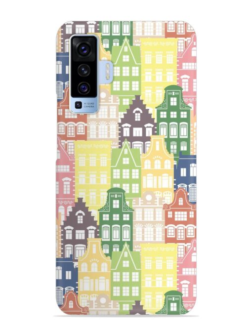 Seamless Shapes Pattern Snap Case for Vivo X50 Zapvi