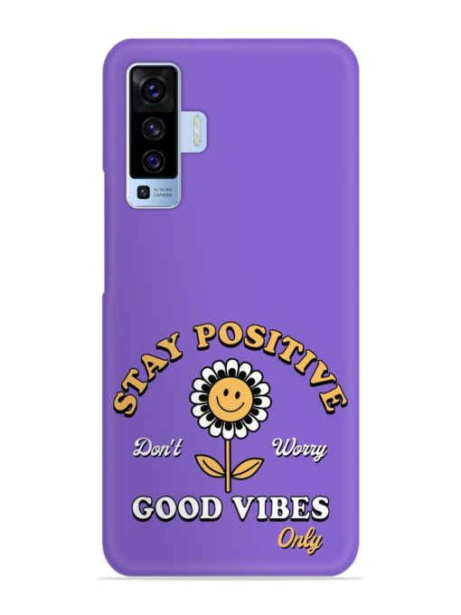 Retro Positive Flower Snap Case for Vivo X50 Zapvi