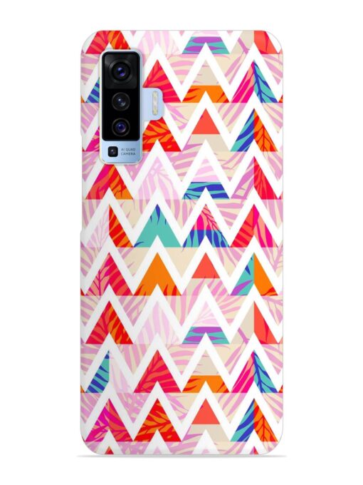 Abstract Triangle Background Snap Case for Vivo X50 Zapvi