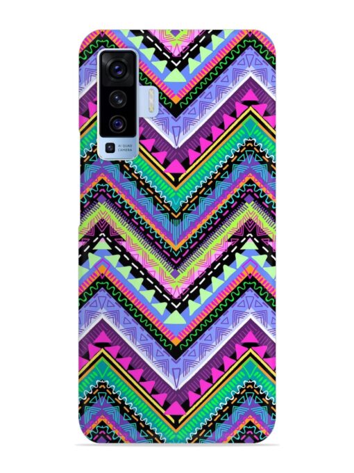 Tribal Aztec Print Snap Case for Vivo X50 Zapvi