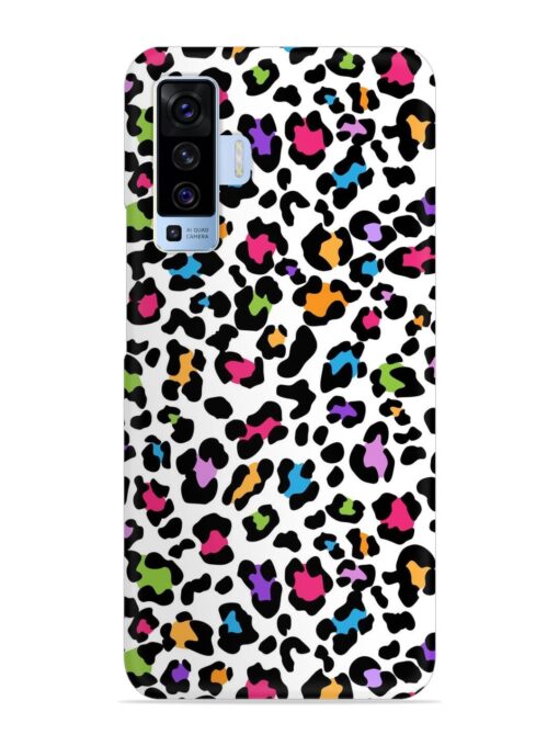 Seamless Leopard Pattern Snap Case for Vivo X50 Zapvi