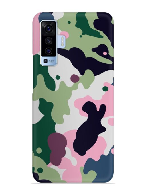 Seamless Funky Camouflage Snap Case for Vivo X50 Zapvi