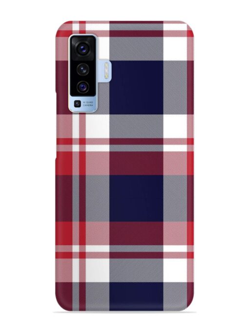 Classic Plaid Tartan Snap Case for Vivo X50 Zapvi