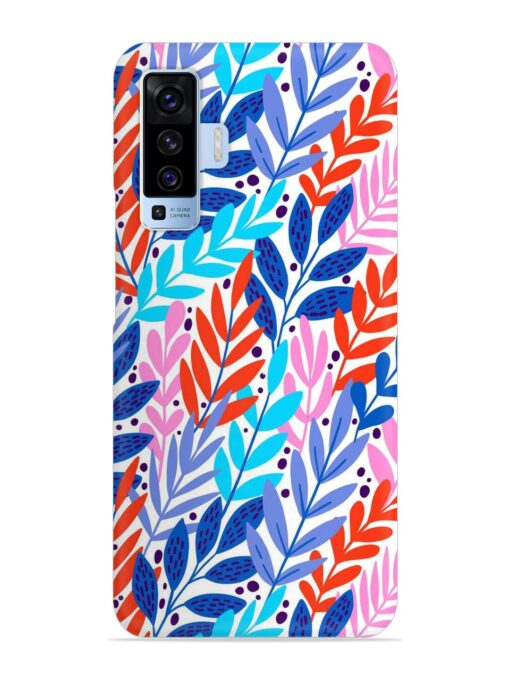 Bright Floral Tropical Snap Case for Vivo X50 Zapvi