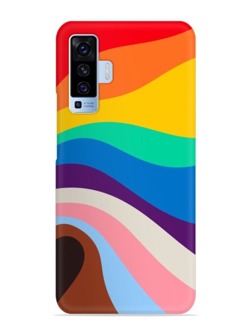 Minimal Pride Art Snap Case for Vivo X50 Zapvi