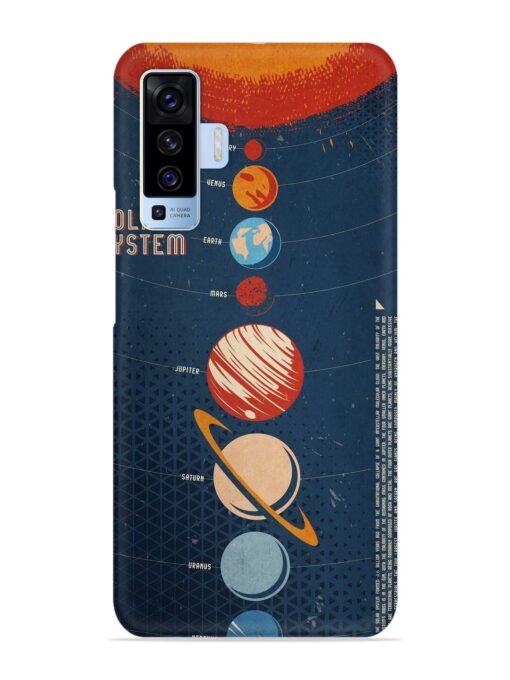 Solar System Vector Snap Case for Vivo X50 Zapvi