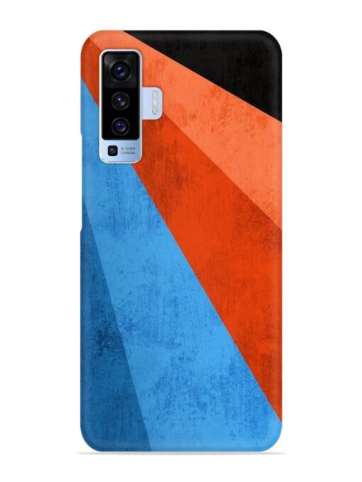 Modern Matte Abstract Snap Case for Vivo X50 Zapvi