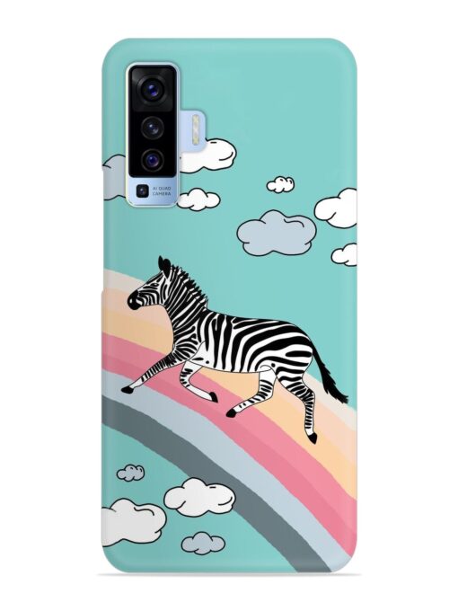 Running Zebra Snap Case for Vivo X50 Zapvi