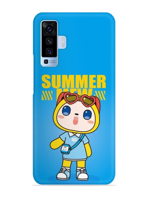 Summer Mew Cartoon Snap Case for Vivo X50 Zapvi