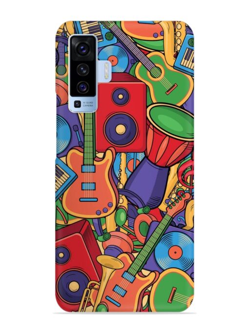 Colorful Music Art Snap Case for Vivo X50 Zapvi