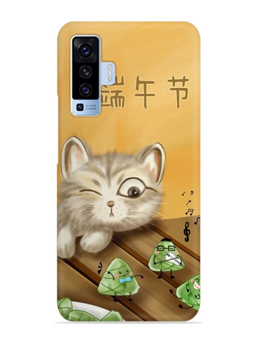 Cat Scorpion Dancing Snap Case for Vivo X50 Zapvi