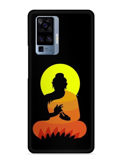 Buddha Art Black Snap Case for Vivo X50 Pro Zapvi