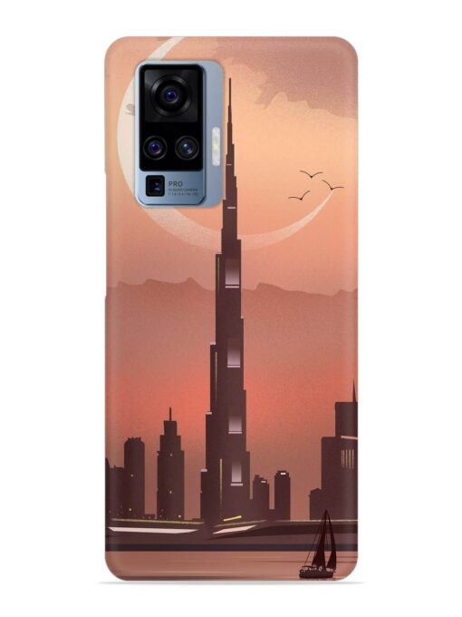 Landmark Burj Khalifa Snap Case for Vivo X50 Pro Zapvi