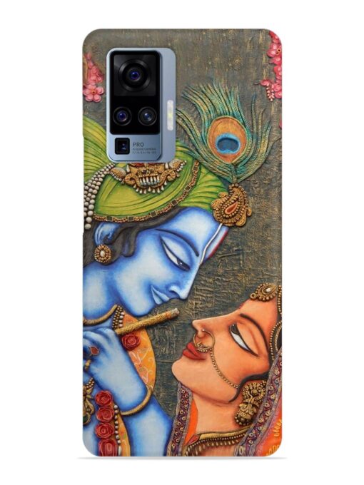 Lord Radha Krishna Flute Art Snap Case for Vivo X50 Pro Zapvi