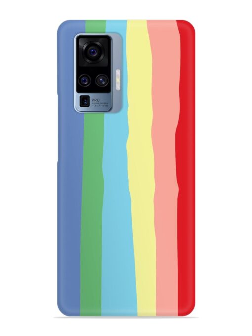 Rainbow Premium Shade Snap Case for Vivo X50 Pro Zapvi