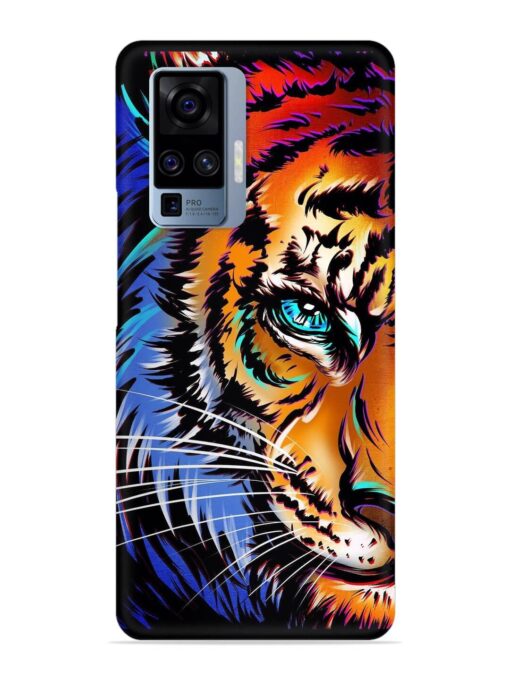 Colorful Lion Art Snap Case for Vivo X50 Pro Zapvi