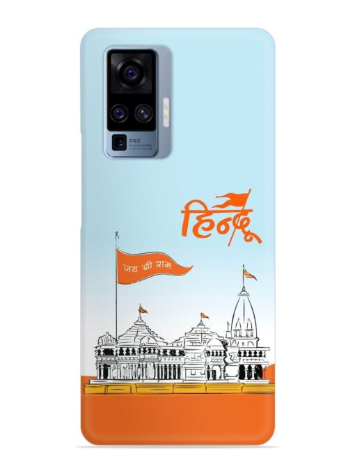 Ram Mandir Hindu Snap Case for Vivo X50 Pro Zapvi