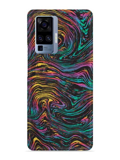 Abstract Liquid Colors Snap Case for Vivo X50 Pro Zapvi