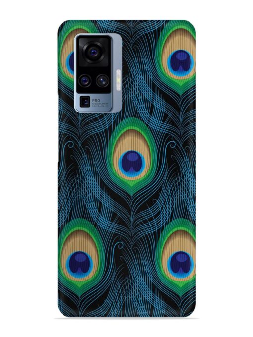 Seamless Pattern Peacock Snap Case for Vivo X50 Pro Zapvi