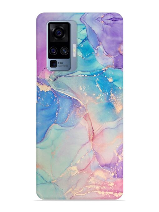 Alcohol Ink Colors Snap Case for Vivo X50 Pro Zapvi