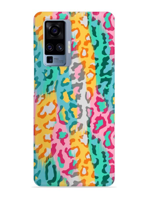 Seamless Vector Colorful Snap Case for Vivo X50 Pro Zapvi