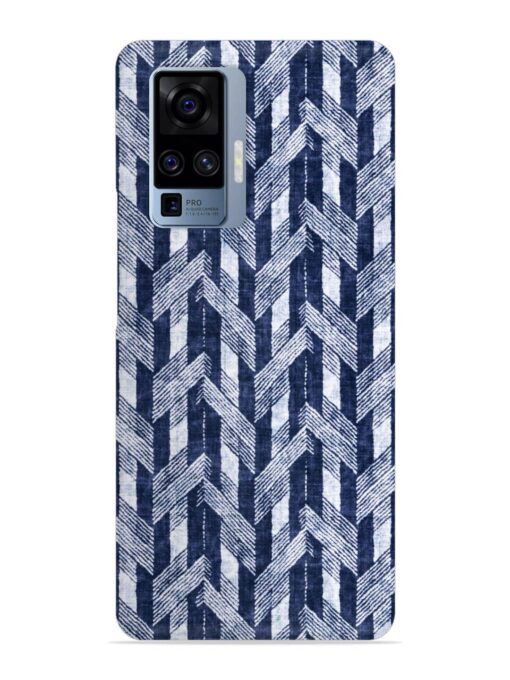 Abstract Herringbone Motif Snap Case for Vivo X50 Pro Zapvi