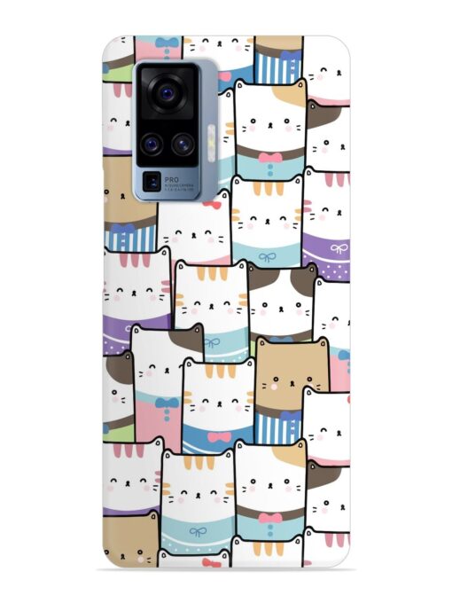 Cute Adorable Cat Snap Case for Vivo X50 Pro Zapvi