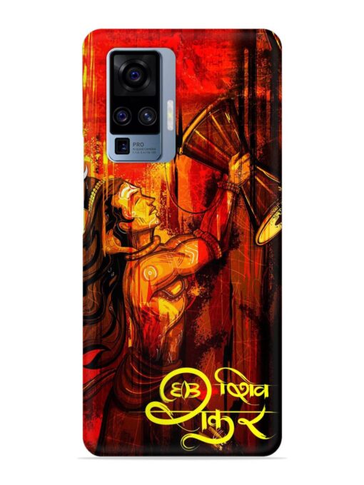 Illustration Lord Shiva Snap Case for Vivo X50 Pro Zapvi