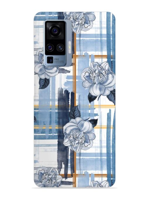 Watercolor Pattern Rose Snap Case for Vivo X50 Pro Zapvi