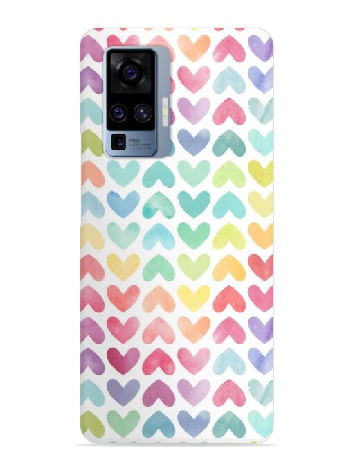 Seamless Colorful Watercolor Snap Case for Vivo X50 Pro Zapvi