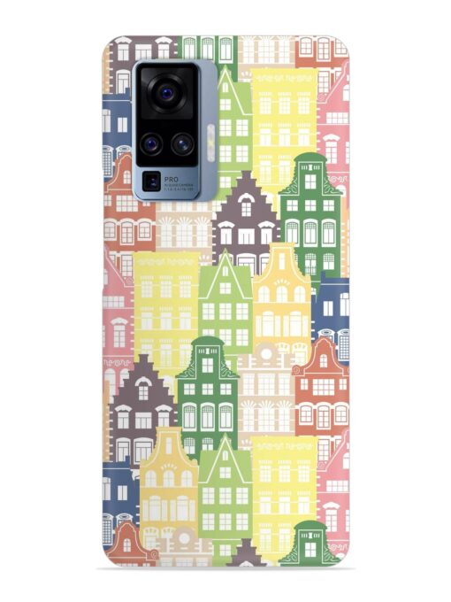 Seamless Shapes Pattern Snap Case for Vivo X50 Pro Zapvi