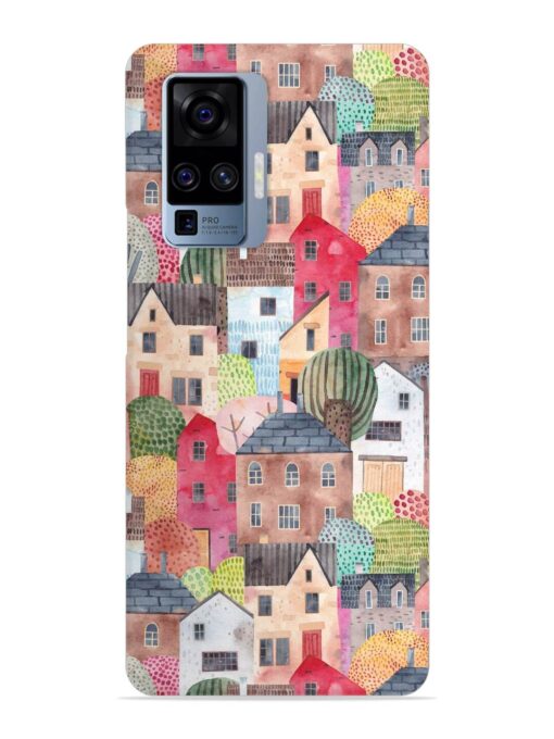 Abstract Seamless Pattern Snap Case for Vivo X50 Pro Zapvi