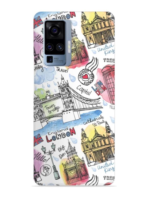 Vector London Landmark Snap Case for Vivo X50 Pro Zapvi