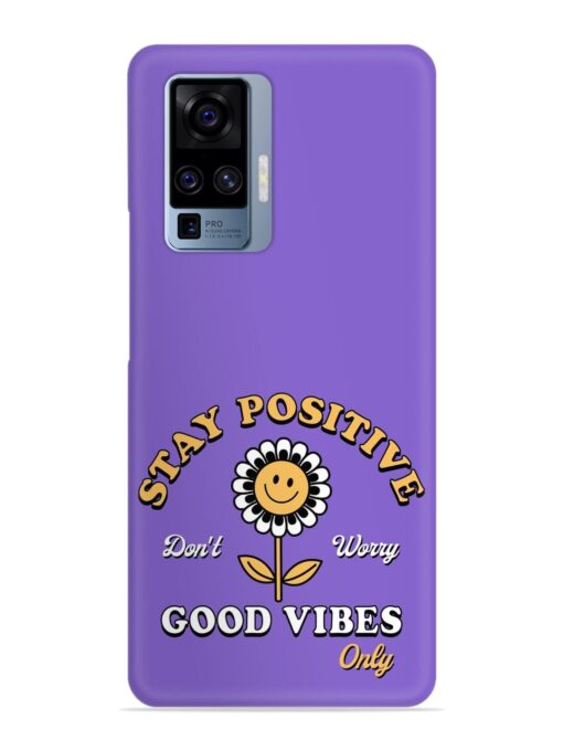 Retro Positive Flower Snap Case for Vivo X50 Pro Zapvi