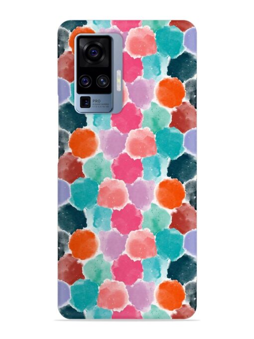 Colorful Seamless Pattern Snap Case for Vivo X50 Pro Zapvi