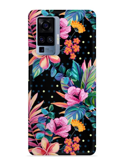 Seamless Floral Pattern Snap Case for Vivo X50 Pro Zapvi