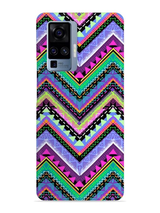 Tribal Aztec Print Snap Case for Vivo X50 Pro Zapvi