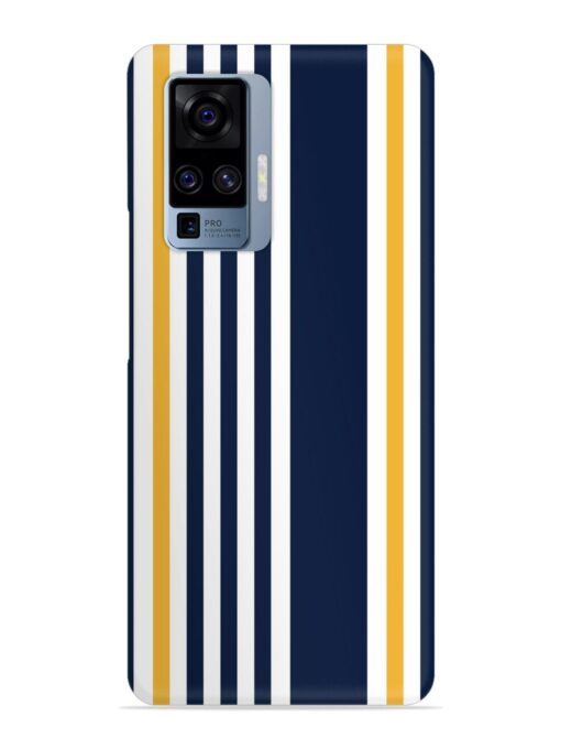 Seamless Stripe Pattern Snap Case for Vivo X50 Pro Zapvi