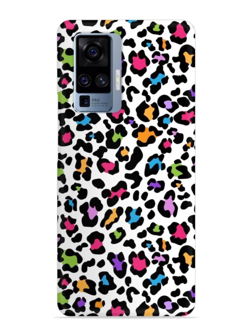 Seamless Leopard Pattern Snap Case for Vivo X50 Pro Zapvi