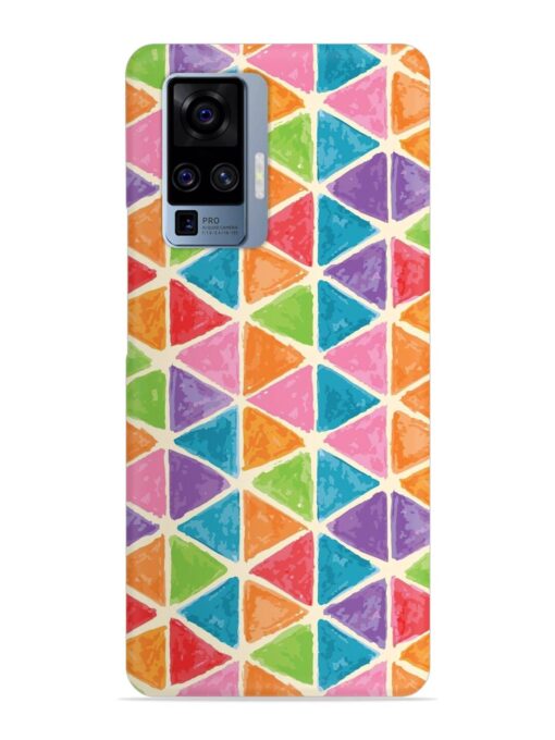 Seamless Colorful Isometric Snap Case for Vivo X50 Pro Zapvi