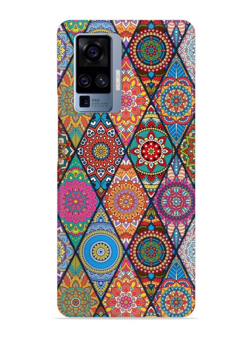 Seamless Tile Pattern Snap Case for Vivo X50 Pro Zapvi