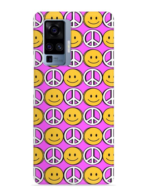 Smiley Face Peace Snap Case for Vivo X50 Pro Zapvi