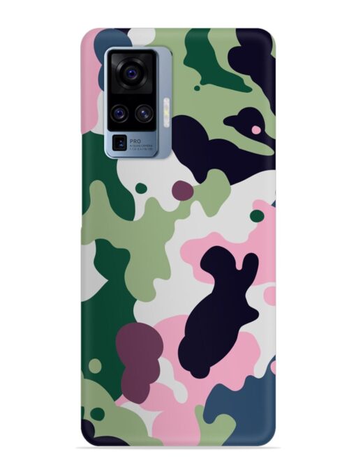 Seamless Funky Camouflage Snap Case for Vivo X50 Pro Zapvi