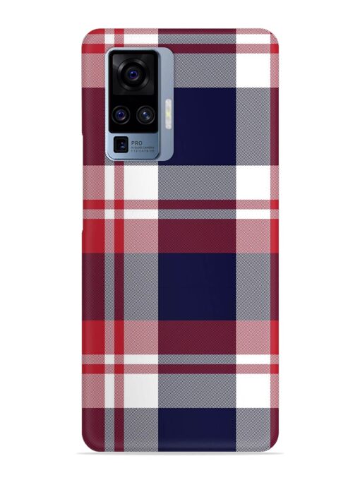 Classic Plaid Tartan Snap Case for Vivo X50 Pro Zapvi