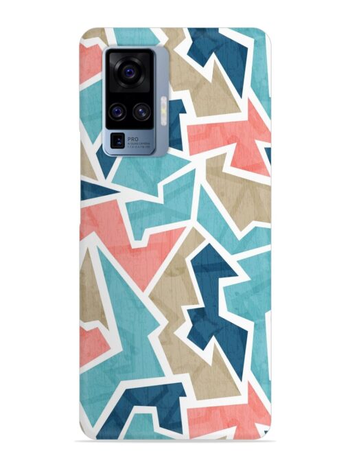 Vintage Geometric Triangle Snap Case for Vivo X50 Pro Zapvi