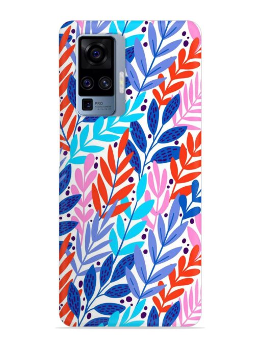 Bright Floral Tropical Snap Case for Vivo X50 Pro Zapvi