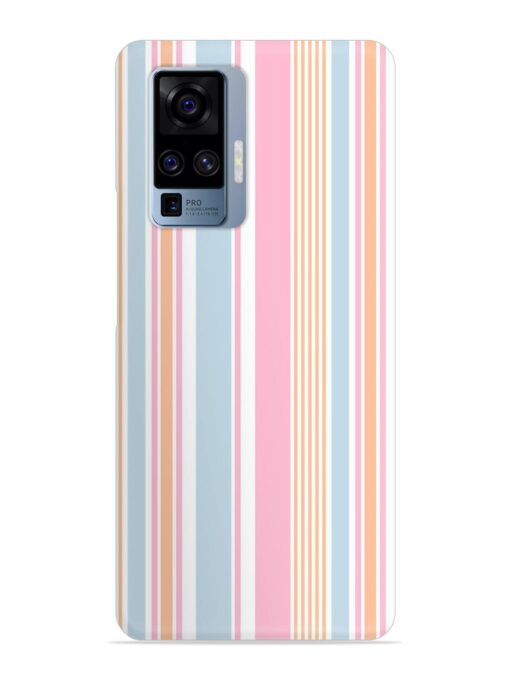 Stripe Seamless Pattern Snap Case for Vivo X50 Pro Zapvi