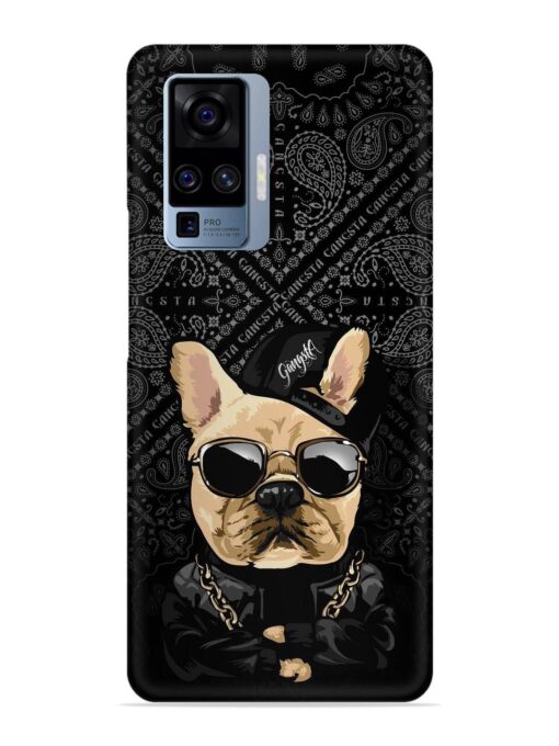 Gangsta Cool Sunglasses Dog Snap Case for Vivo X50 Pro Zapvi