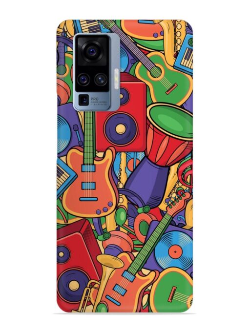 Colorful Music Art Snap Case for Vivo X50 Pro Zapvi