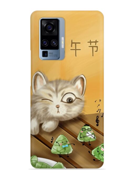 Cat Scorpion Dancing Snap Case for Vivo X50 Pro Zapvi